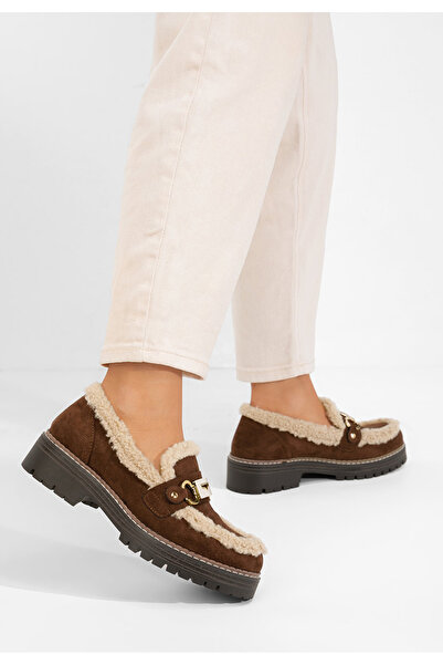 B T Shoes Hnedé dámské mokasíny Silvora