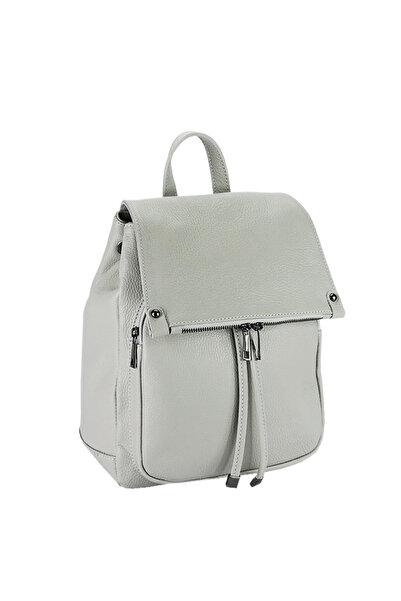 SOFILINE Rucsac mare gri din piele naturală B-8914 M6