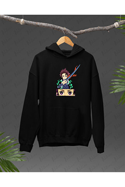 Nulivez هودي كبير الحجم للجنسين بتصميم أنيمي قاتل الشياطين مطبوع عالي الجودة