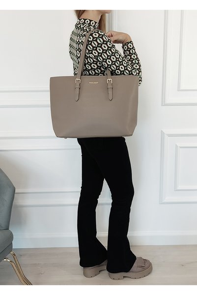 David Jones geantă mare taupe B-CM6738-3 13