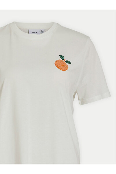 VILA Γυναικείο T-Shirt 14097443 Λευκό