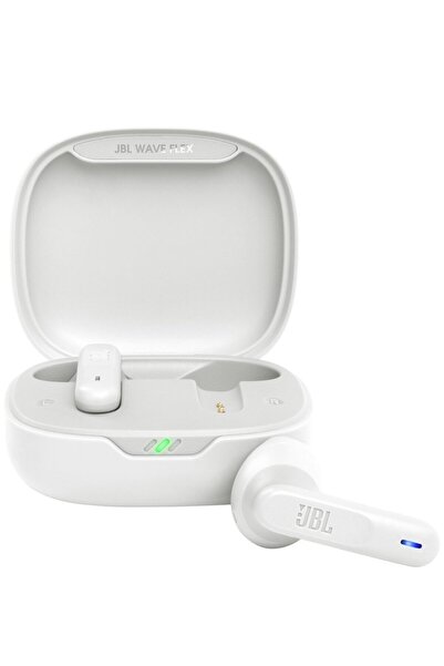 JBL Casti audio in-ear Wave Flex, True Wireless, Bluetooth, Deep Bass, Alb