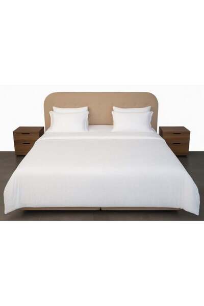 Generic Hotel Touch Single Bedspread with Removable Filling - White
