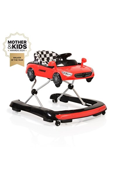 Cangaroo Premergator si antemergator bebelusi Cabrio 2 in 1 Rosu, roti fata pivotante 360 grade