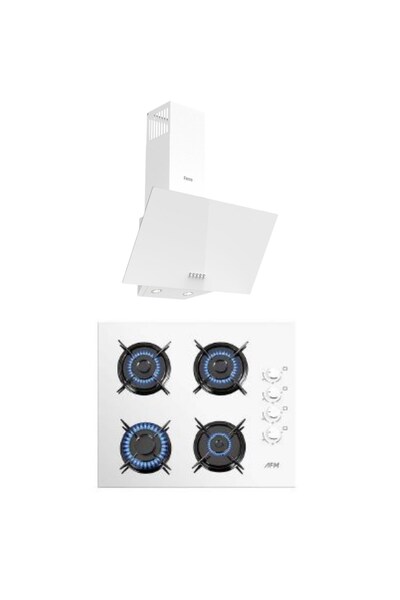 Ferre & Afm Tech FETHY Series Beyaz Cam Ankastre Set ( QBL62CB + D087 + Afm 2201 )