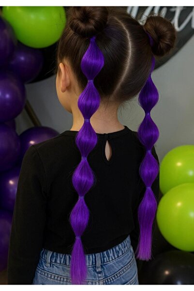 AresTokaAksesuar 1 adet lastik tokalı kız çocuk bonbon baloncuklu saç aksesua...