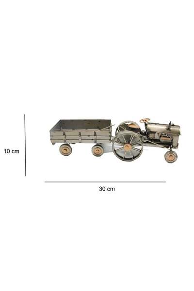 Otantik Çarşı Dekorativni metalni traktor sa prikolicom C1602