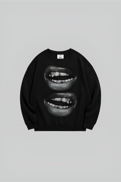 TRENDPUNKY سترة رياضية Y2K مطبوعة عليها GRILLZ DENTAL