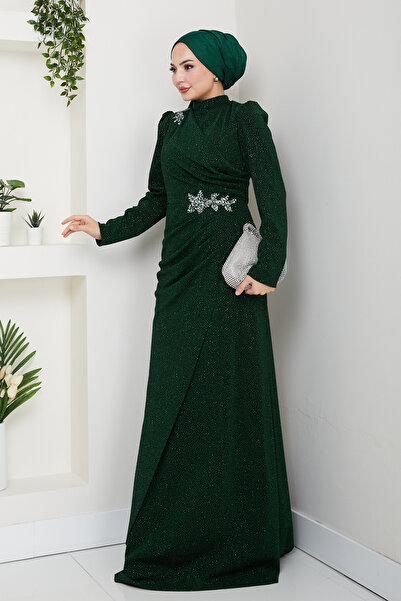 TesettürButik Sun Hijab Evening Dress