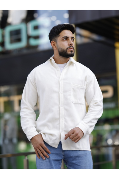 Oyga Erkek Geniş Kalıp Keten Gömlek