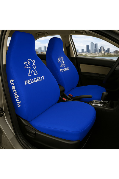 trivexa Peugeot Front and Rear Seat Cover |   Auto Service Cover Combed Cotto...