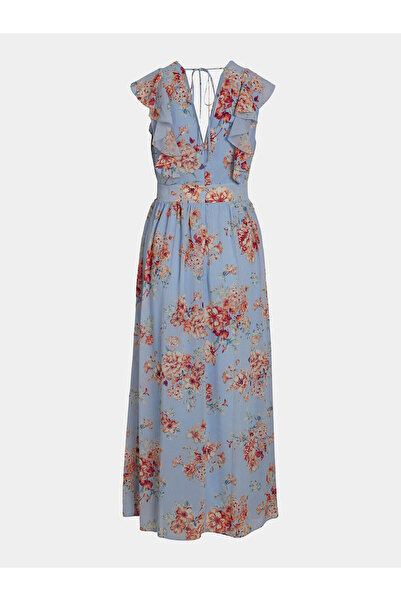 VILA Γυναικείο Καλοκαιρινό Φόρεμα 14089077 Ανοιχτό Μπλε