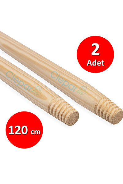 clepar Master Ahşap Fırça Sapı 120 cm 2 Adet