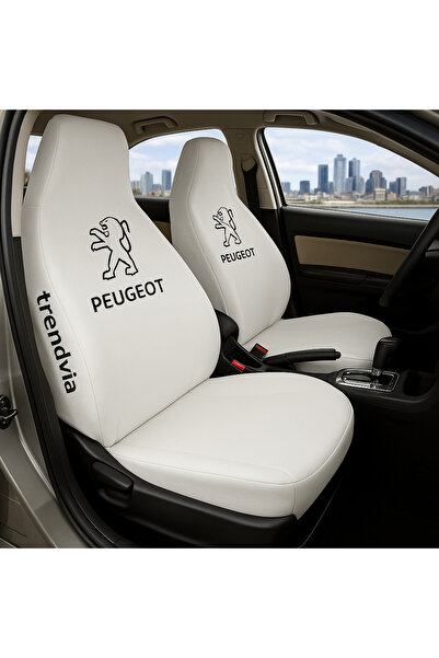 trivexa Peugeot Front and Rear Seat Cover |   Auto Service Cover Combed Cotton Fabric