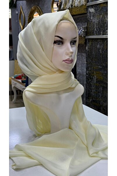 zagreus Kadın krem rengi janjan şal uzunluk 2.50metre abiye abayalar için cok tercih edilen ürün