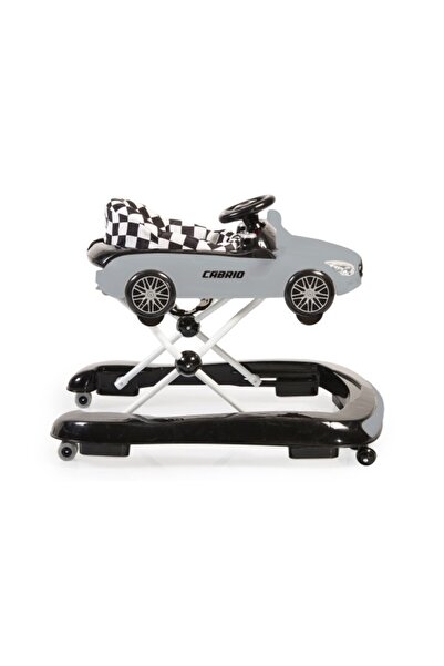 Cangaroo Cabrio 2 in 1 Baby Walker, Gray, 360-degree Rotating Front Wheels