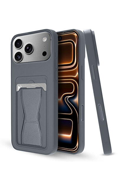 Wtech جراب واقٍ من السيليكون TPU مع حامل بطاقات لهاتف Apple iPhone 17 Pro Max...