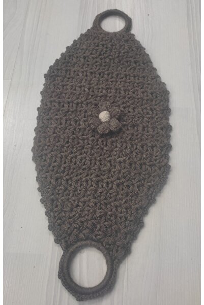 Kevser nur tuhafiye منشفة حمام محبوكة يدويًا طراز طويل لون بيج