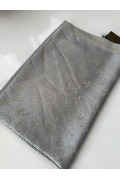 GÜMRÜKÇÜ GÜMRÜKÇÜ-İthal Şal - Abiye Kumaş Simli Parıltılı Şal Premium Kalite