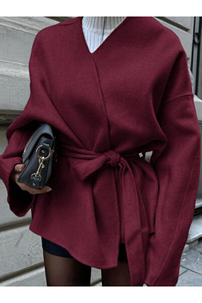 Arfami Cardigan/jachetă din cașmir cu model confortabil, cu detaliu de legare