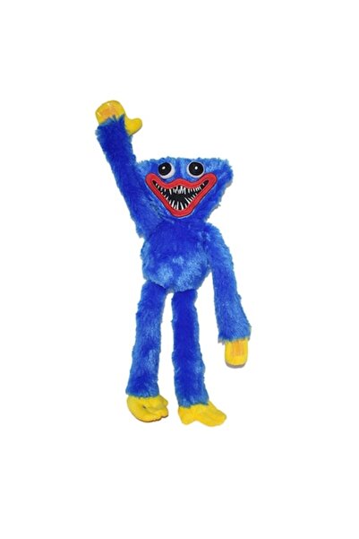 OEM Jucărie de pluș Gaea, păpușă Kissy Missy (Huggy Wuggy), 39 cm, albastră