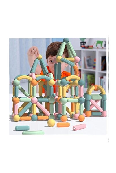 OEM Magnetic Construction Game, Sticks Building Onshine, Multicolor, 95 Pieces