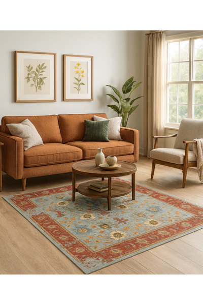 Rugs Modern Halı MOSSO Covor decorativ vintage cu modele tradiționale multico...