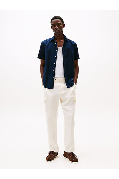 Tommy Hilfiger Men's Flex Poplin Solid Shirt