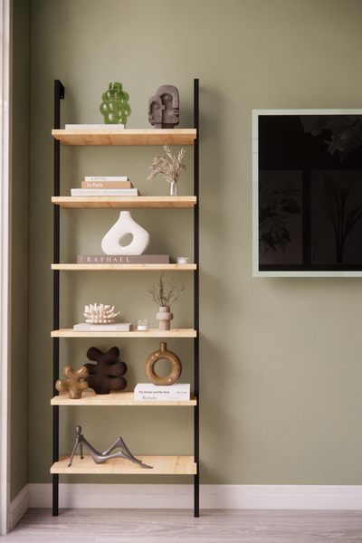 Phobia 6 Raflı Duvara Monte Kitaplık Dekoratif Tasarım Ev Rafı Çok Amaçlı Dolap Düzenleyici