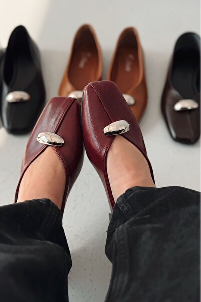 I Love Shoes Tormel Women's Ballet Flats Burgundy Matte Leather