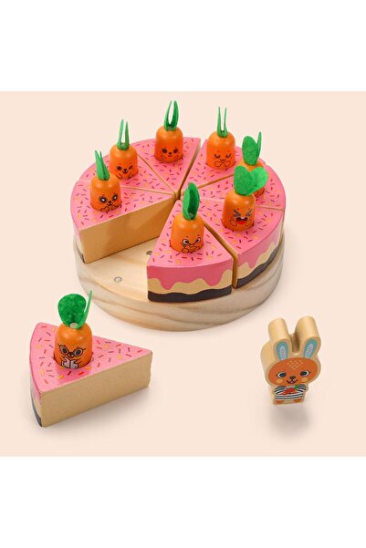 Picodino Jucarie din lemn, tort cu morcovi