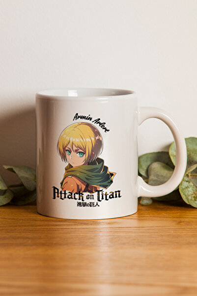 gavebutik Attack On Titan ''Armin Arlert'' Baskılı Hediyelik Seramik Kupa Bar...