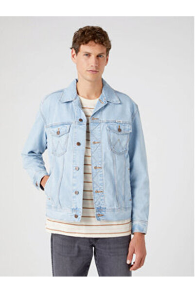 WRANGLER Ανδρικό τζιν μπουφάν W45973Y94 112330848 Γαλάζιο