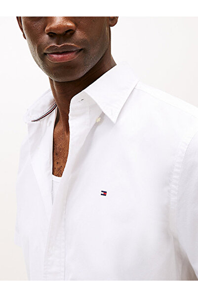 Tommy Hilfiger Men's Flex Poplin Solid Shirt