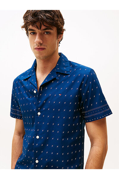 Tommy Hilfiger Men's Flex Poplin Bandana Shirt