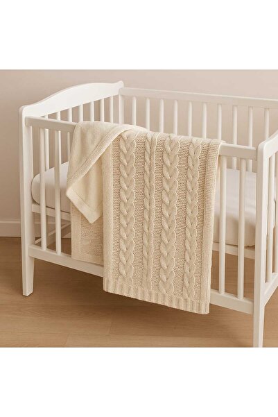 Renata's unisex bebek saç örgü triko içi welsoft bebek battaniyesi