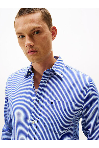 Tommy Hilfiger Men's Twill Stripe Shirt