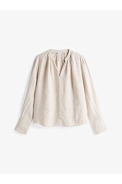 Tommy Hilfiger Women's Adaptive Ess Linen V-Neck Shirt