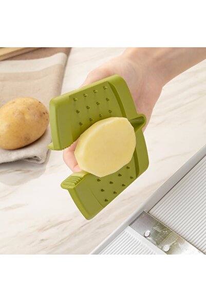 Kitchen Beauty Kalınlık Ayarlı,3 Kademeli Rende Tutma Aparatlı, Kaymaz Tabanlı Sebze Meyve Dilimleyici