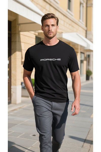 Siyah Baskılı T-shirt