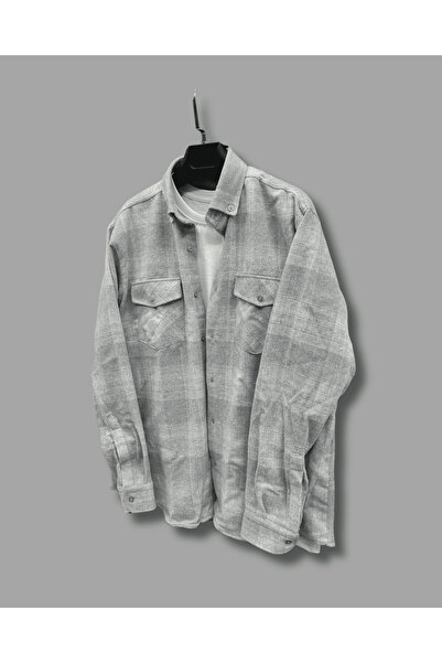 Zikuv Чоловіча сорочка Relax Fit, зручний крій, лісорубний комір на ґудзиках, дві кишені з клапанами, картатий візерунок, зимова сорочка