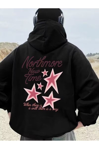 LOTS MODA Kar Maskeli Ninja Unisex Sweatshirt Hırka 2iplik kalın polar