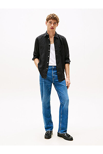 Tommy Hilfiger Men's Piece-Dyed Linen Shirt