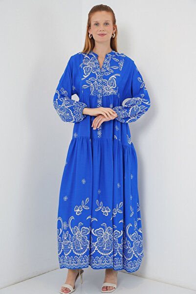 Hiccup Rochie maxi cu model cu decolteu în V cu nasturi BDART