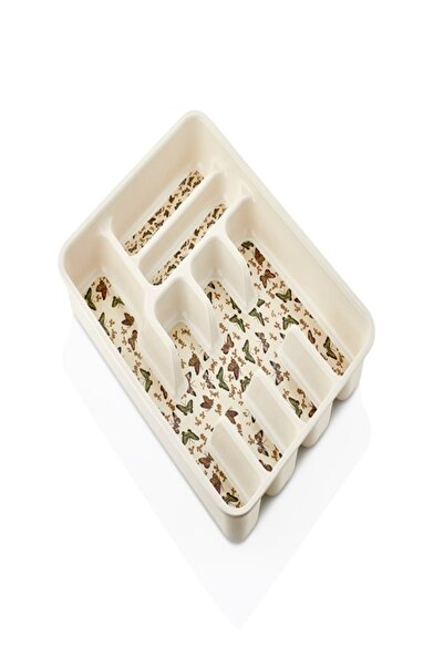 Egem Home Suport pentru linguri din melamină cu 6 compartimente, cu model, pe...