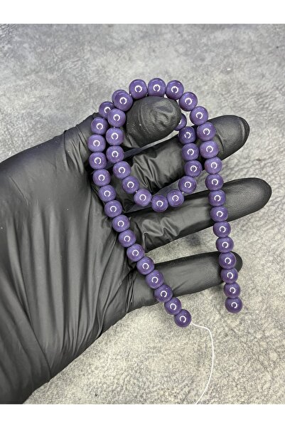 Mos Tespih سلسلة من الخرز الزجاجي الأرجواني من الحجر الطبيعي (مجموعة تحتوي عل...