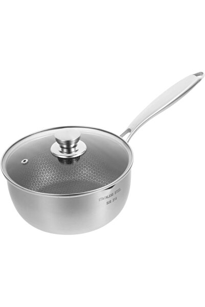 OEM Oală mică de gătit antiaderentă din oțel inoxidabil, cu mâner și capac