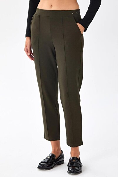 İKİLER Beli Lastikli Cepli Pantolon 256-2118