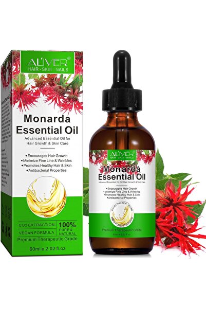 ALİVER زيت الموناردا العطري لنمو الشعر، زيت الموناردا النقي والطبيعي 100% لشع...