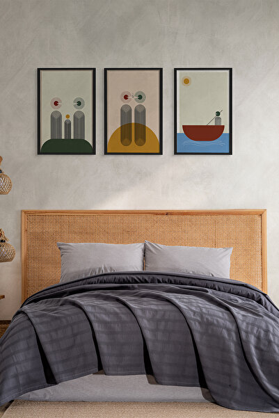 TICOTTO Alaca Double Pique Set, 100% Natural Cotton